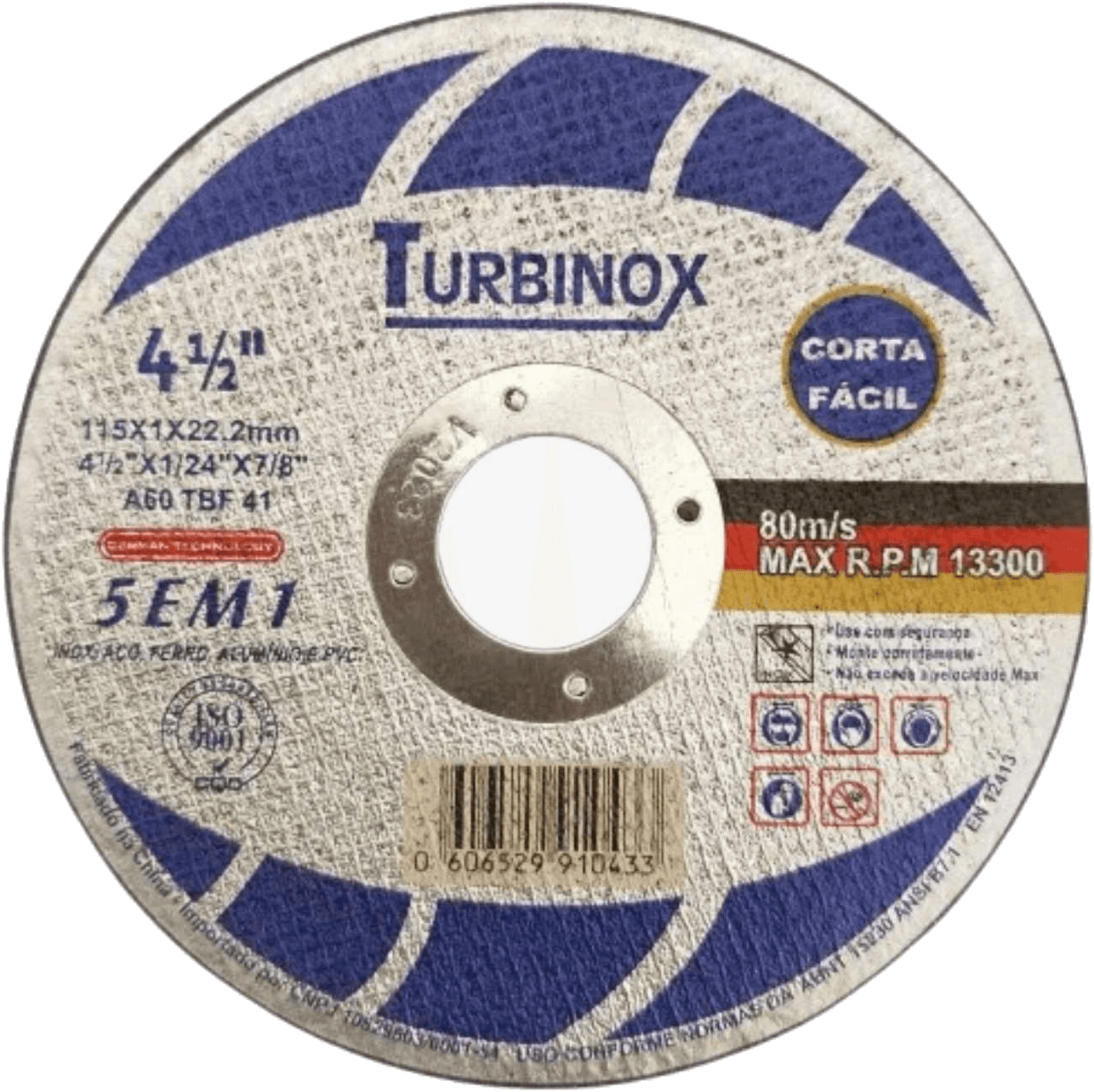 Disco de Corte Inox 5 em 1